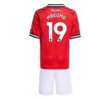 Manchester United Bryan Mbeumo #19 Koszulka Podstawowa dzieci 2025-26 Krótki Rękaw (+ krótkie spodenki)